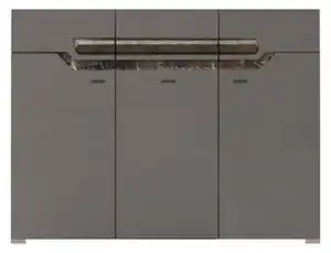 Favi Comoda davos d12, gri lucios/nuc, 130x42x99 lxlxh Ofertă