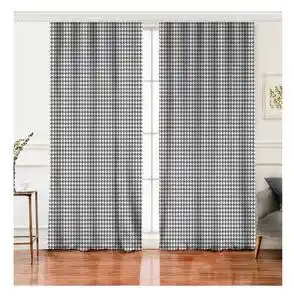 Favi Set 2 draperii cu amestec de bumbac minimalist home world, 140 x 260 cm, alb - negru Ofertă