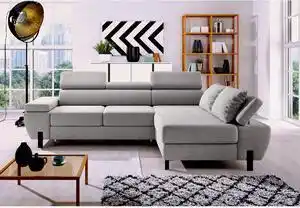 Favi Coltar molina mini, sezlong dreapta, stofa gri deschis - austin 18, 27 Ofertă
