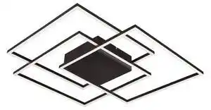 Favi Plafoniera minimalista neagra daniel cu led 57w Ofertă