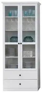 Favi Vitrina inalta brandson alba, 81x41x196 cm Ofertă