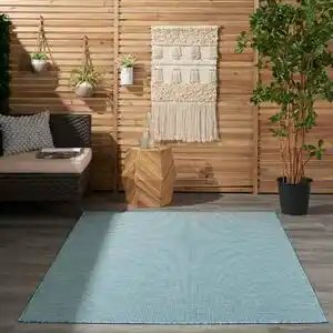 Covor positano nourison albastru acvatic, 237/305 cm