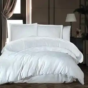 Favi Lenjerie de pat de lux jacquard satin, clasy home, payava v1 ekru Ofertă