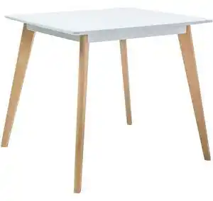 Favi Masa bucatarie 80 cm declan ii, mdf si lemn de fag, 80x80x75 Ofertă