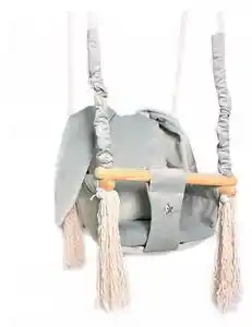 Scaun din lemn pentru copii grey bunny