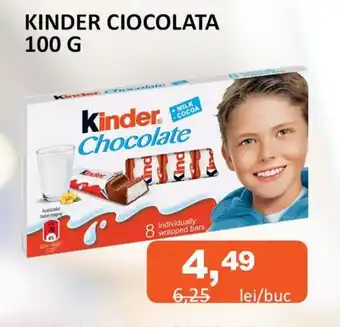 Unicarm KINDER CIOCOLATA 100 G Ofertă