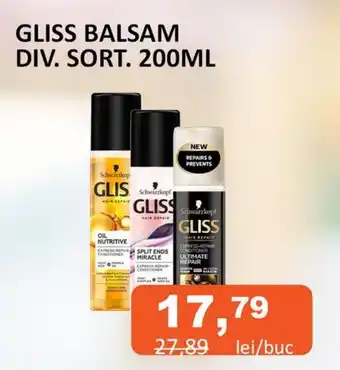 Unicarm GLISS BALSAM DIV. SORT. 200ML Ofertă