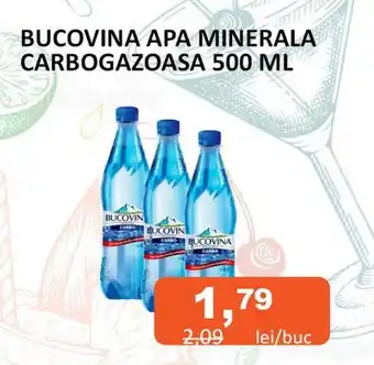 Unicarm BUCOVINA APA MINERALA CARBOGAZOASA 500 ML Ofertă