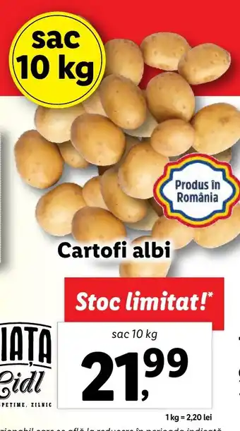 Lidl Cartofi albi Ofertă