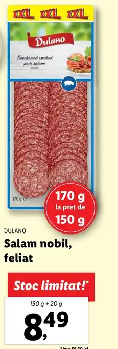 Lidl Salam nobil, feliat Ofertă