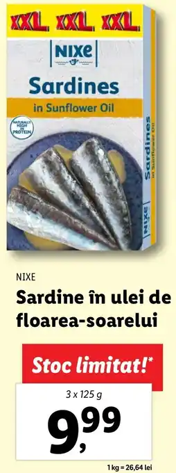 Lidl Sardine în ulei de floarea-soarelui Ofertă
