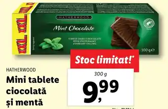 Lidl Mini tablete ciocolată şi mentă Ofertă