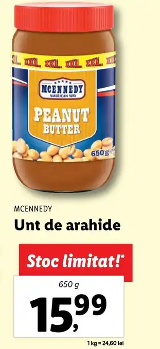 Lidl Unt de arahide Ofertă