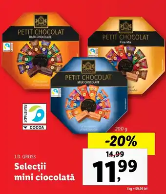 Lidl Selecţii mini ciocolată Ofertă