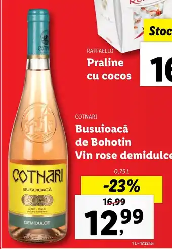 Lidl Busuioacă de Bohotin Vin rose demidulce Ofertă