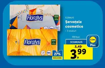 Lidl Şerveţele cosmetice Ofertă