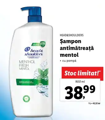 Lidl Şampon antimătreaţă mentol Ofertă