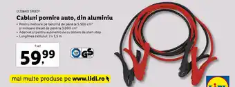 Lidl Cabluri pornire auto, din aluminiu Ofertă