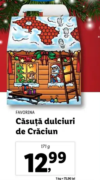 Lidl Căsuță dulciuri de Crăciun Ofertă