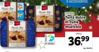 Lidl Turtă dulce în cutie muzicală Ofertă