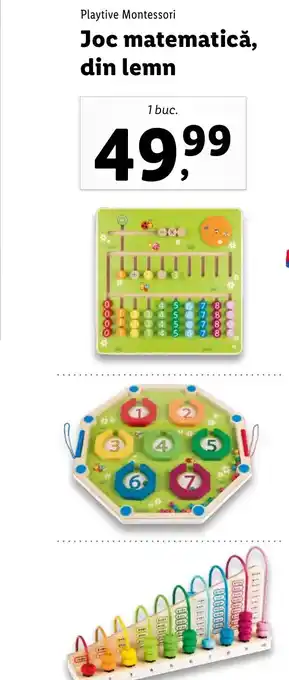 Lidl Joc matematică, din lemn Ofertă