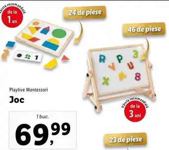 Lidl Playtive Montessori Joc Ofertă