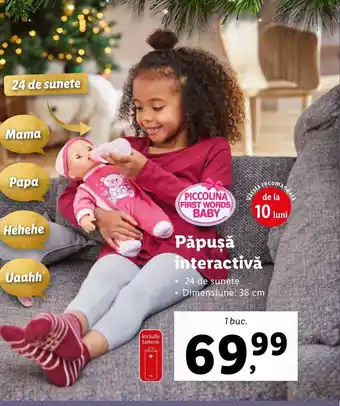 Lidl Păpuşă interactivă Ofertă