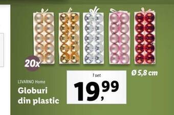 Lidl Globuri din plastic Ofertă