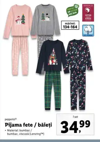 Lidl Pijama fete / băieţi Ofertă