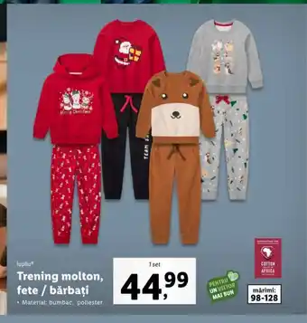 Lidl Trening molton, fete / bărbați Ofertă