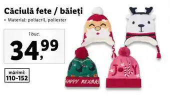 Lidl Căciulă fete / băieți Ofertă
