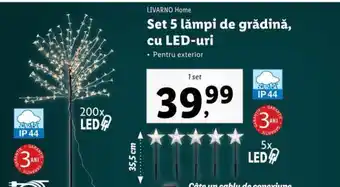 Set 5 lămpi de grădină,