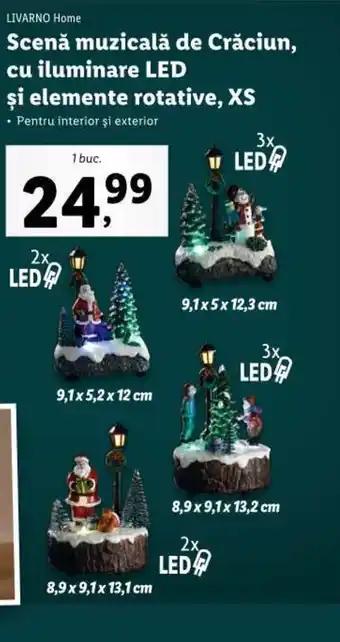Lidl Scenă muzicală de Crăciun, cu iluminare LED Ofertă