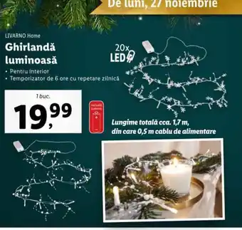 Ghirlandă luminoasă
