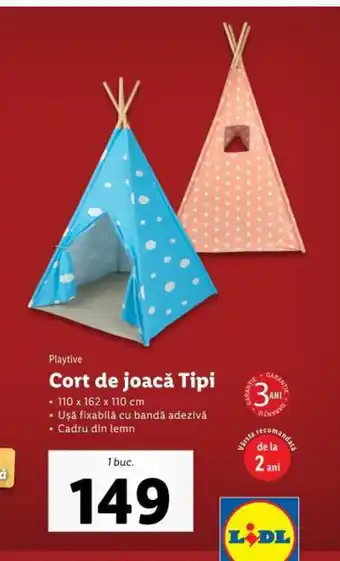 Lidl Cort de joacă Tipi Ofertă
