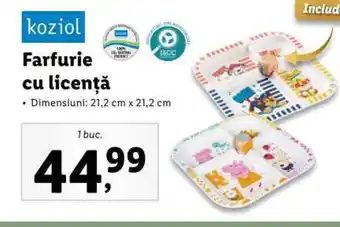 Farfurie cu licenţă