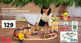 Lidl Şantier feroviar energie regenerabilă, din lemn Ofertă