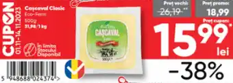 PROFI Caşcaval Clasic Eco-Ferm 500g 31,98/1 kg Ofertă