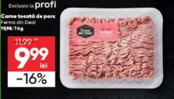 PROFI Carne tocată de porc Ferma din Deal 19,98/1kg Ofertă