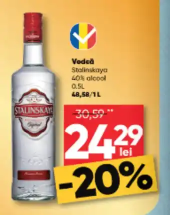 PROFI Vodcă Stalinskaya 40% alcool 0.5L 48,58/1L Ofertă