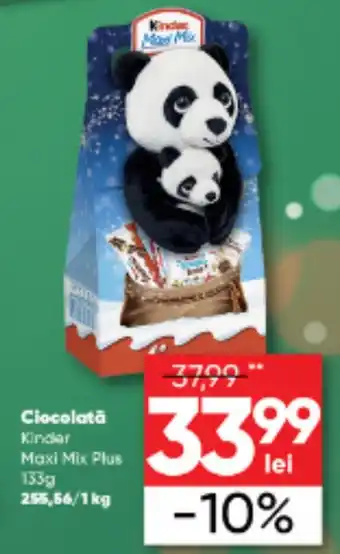 PROFI Ciocolată Kinder Maxi Mix Plus 133g 255,56/1kg Ofertă