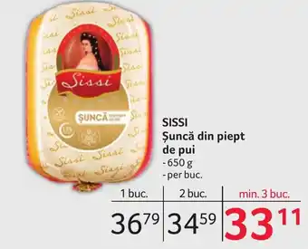 Selgros SISSI Şuncă din piept de pui Ofertă