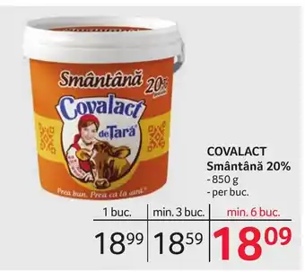 Selgros COVALACT Smântână 20% Ofertă