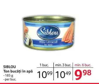 Selgros SIBLOU Ton bucăți în apă Ofertă