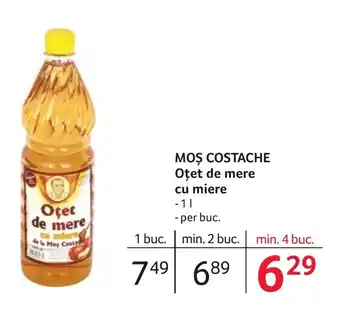 Selgros MOŞ COSTACHE Oțet de mere cu miere Ofertă