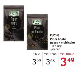 Selgros FUCHS Piper boabe negru / multicolor Ofertă