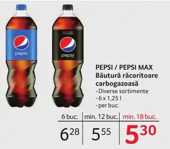 Selgros PEPSI / PEPSI MAX Băutură răcoritoare carbogazoasă Ofertă
