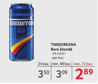 Selgros TIMIŞOREANA Bere blondă Ofertă