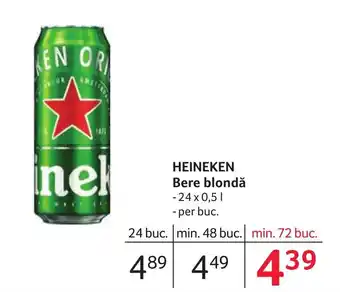 Selgros HEINEKEN Bere blondă Ofertă