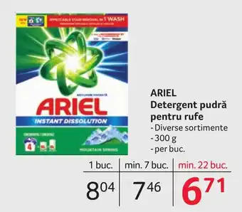 Selgros ARIEL Detergent pudră pentru rufe Ofertă